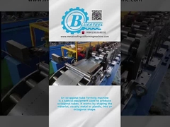 Porte à rouleaux en forme de tube octogonal