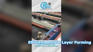 Machine de formage de rouleaux double couche