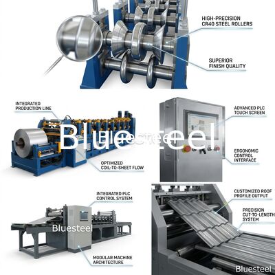 High-Speed Automatic Metal Roofing Roll Forming Machine for Large Construction Projects