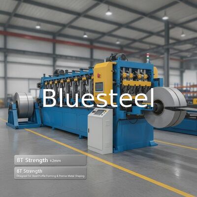 Machine de profilage de tôle ondulée avec précision de coupe de ±2 mm, force de 8 T et système de commande PLC pour un formage précis du métal