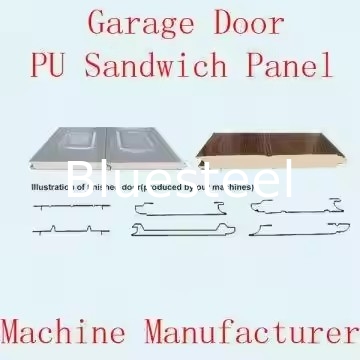 Pu Panneau sandwich Garage Porte à rouleaux Fermeture à rouleaux Machine de formage efficace
